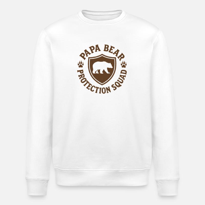 Papa Bärenschutztrupp - Stanley/Stella Unisex Bio-Sweatshirt ROLLER - Weiß