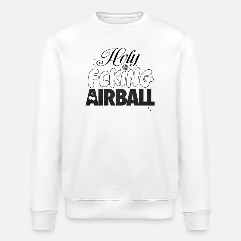 F*cking Airball Moment - Stanley/Stella Unisex Bio-Sweatshirt ROLLER - Weiß