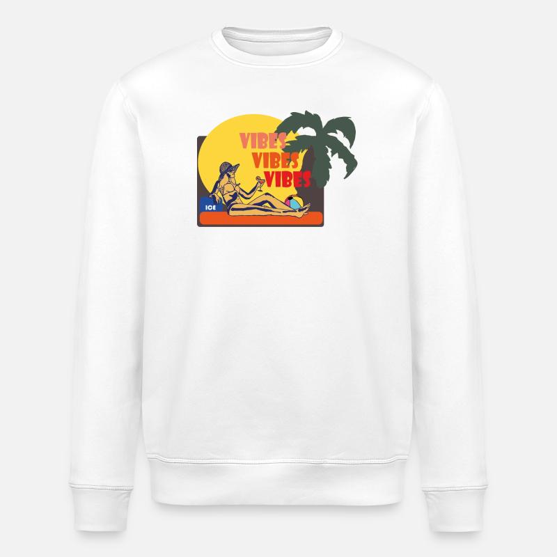 Été - Sweat bio ROLLER Stanley/Stella Unisexe - blanc