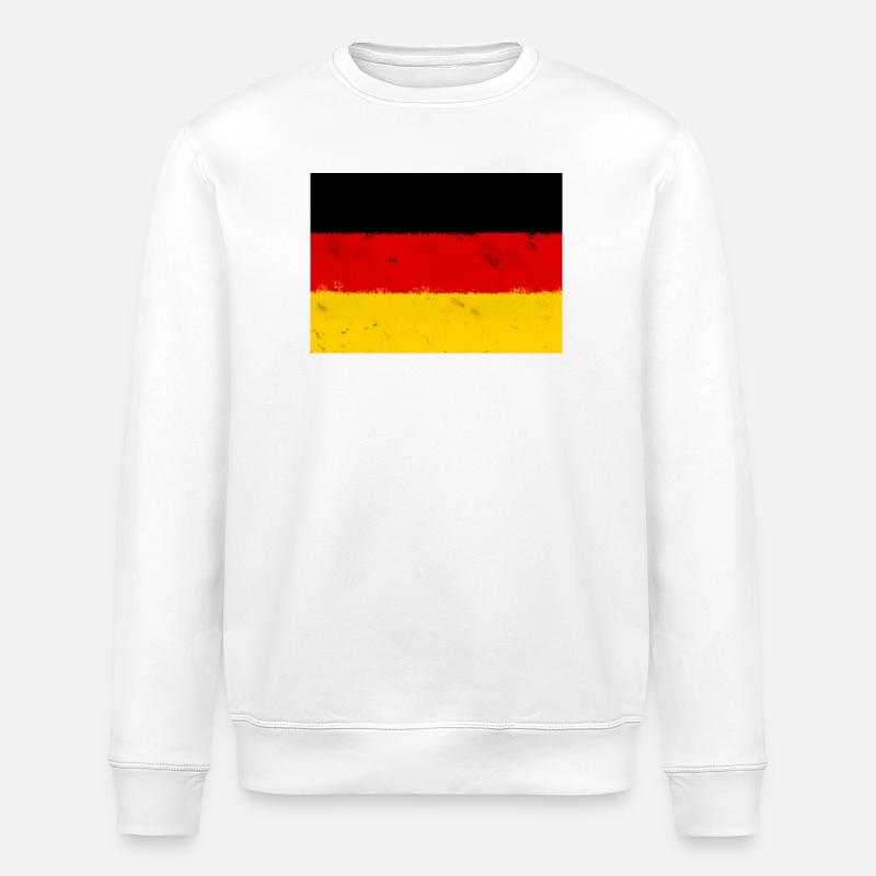 Drapeau de l’Allemagne - Sweat bio ROLLER Stanley/Stella Unisexe - blanc