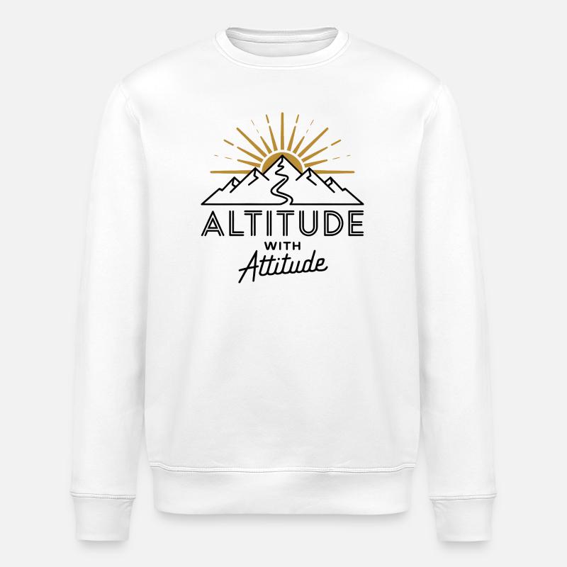 Altitude avec attitude - Sweat bio ROLLER Stanley/Stella Unisexe - blanc