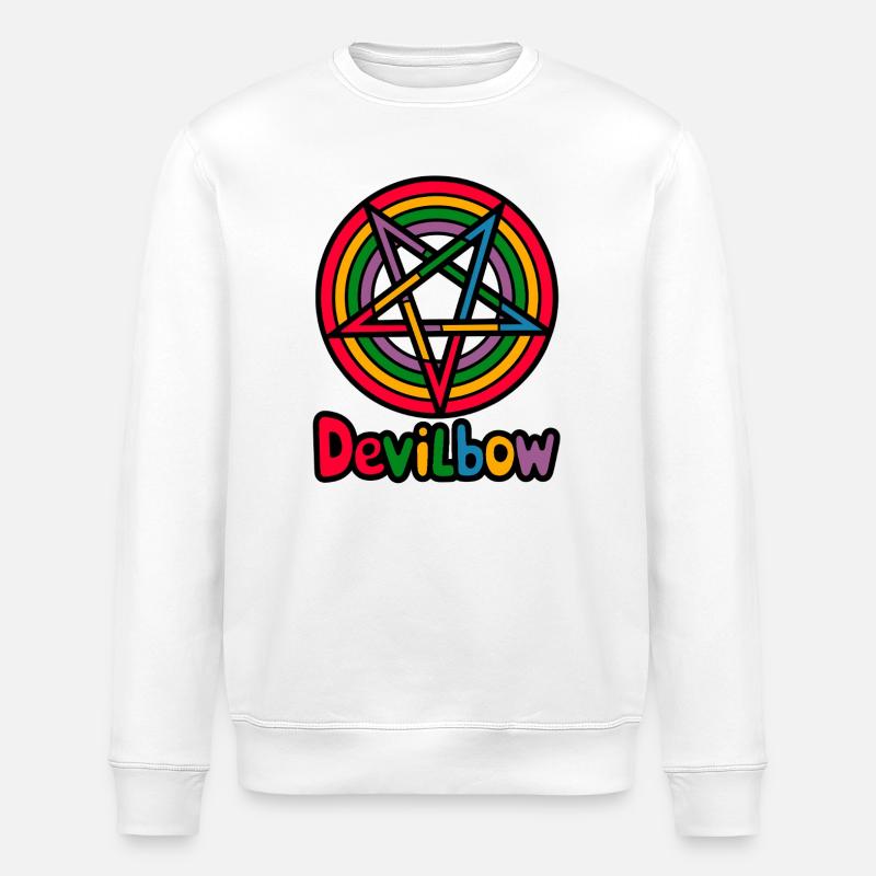Devilbow - Stanley/Stella ROLLER Unisex Organic Sweatshirt - white