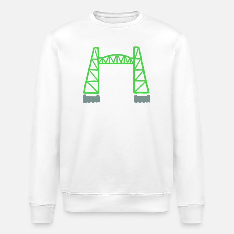de Hef - Rotterdam - Stanley/Stella Unisex Bio-Sweatshirt ROLLER - Weiß
