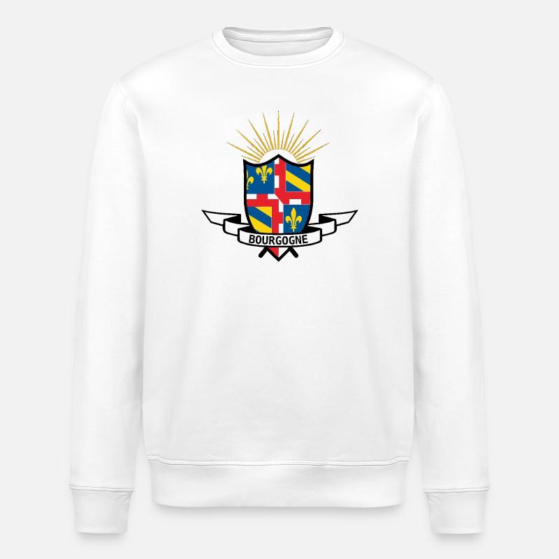 Weinrot - Stanley/Stella Unisex Bio-Sweatshirt ROLLER - Weiß