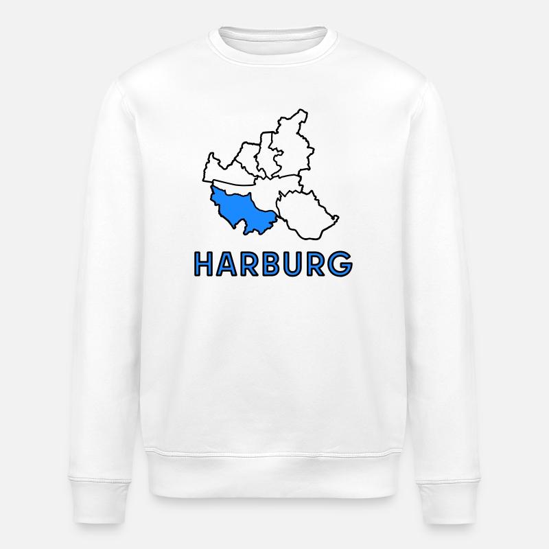 Harburg, un quartier de Hambourg - Sweat bio ROLLER Stanley/Stella Unisexe - blanc
