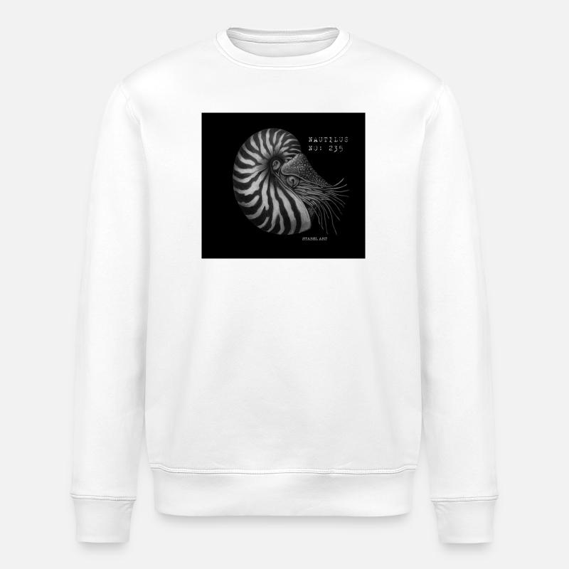 Perlboot - Nautilus - Stanley/Stella Unisex Bio-Sweatshirt ROLLER - Weiß