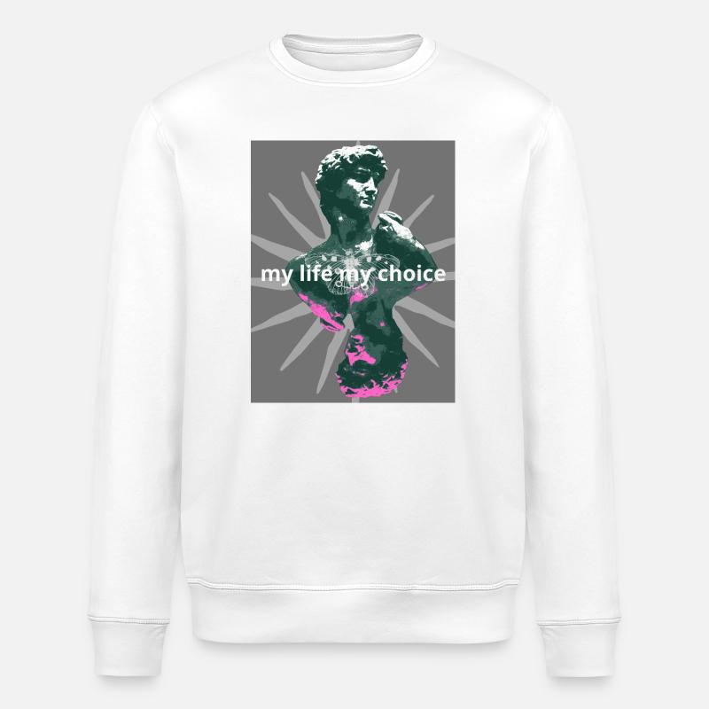 David - Sweat bio ROLLER Stanley/Stella Unisexe - blanc