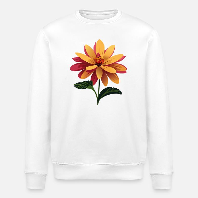 Blumenarrangement Sommerstimmung - Stanley/Stella Unisex Bio-Sweatshirt ROLLER - Weiß