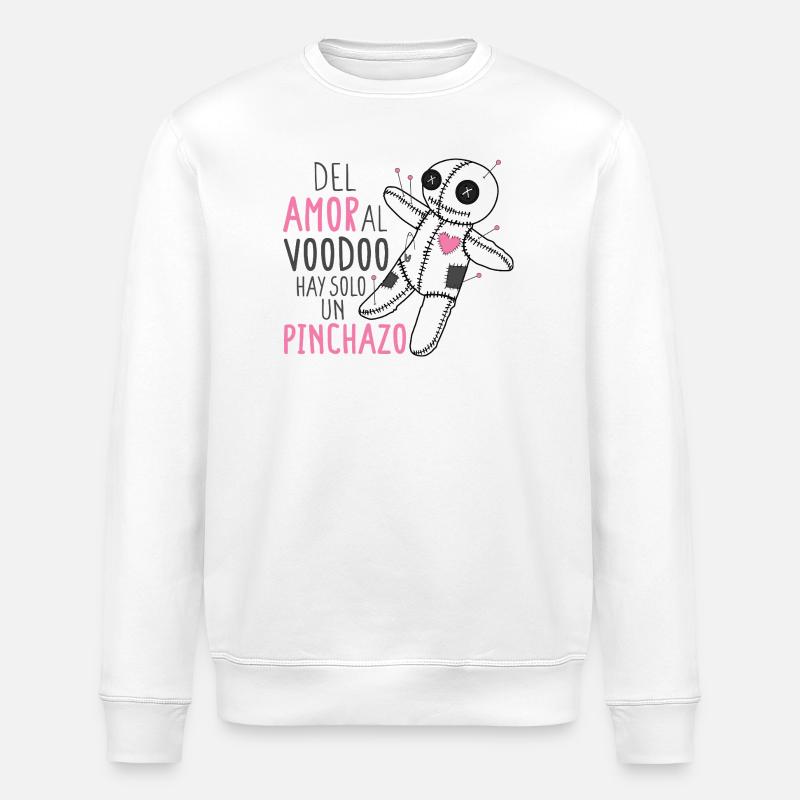 Je fais du vaudou - Sweat bio ROLLER Stanley/Stella Unisexe - blanc