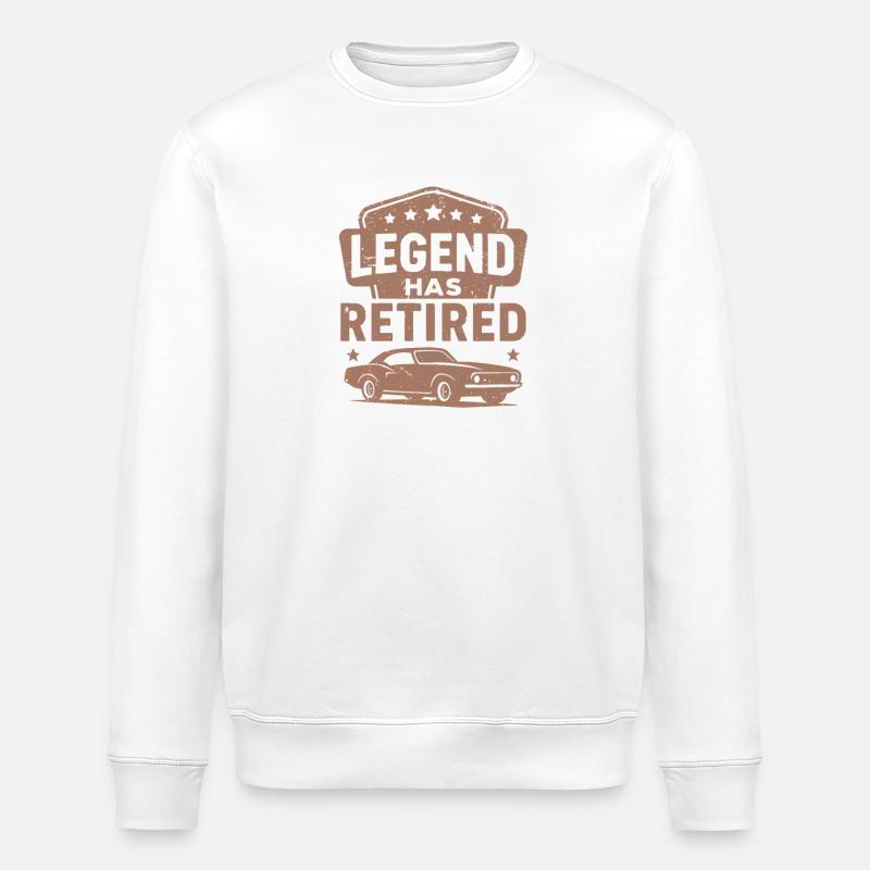 Legend Has Retired muscle car - Sweat bio ROLLER Stanley/Stella Unisexe - blanc