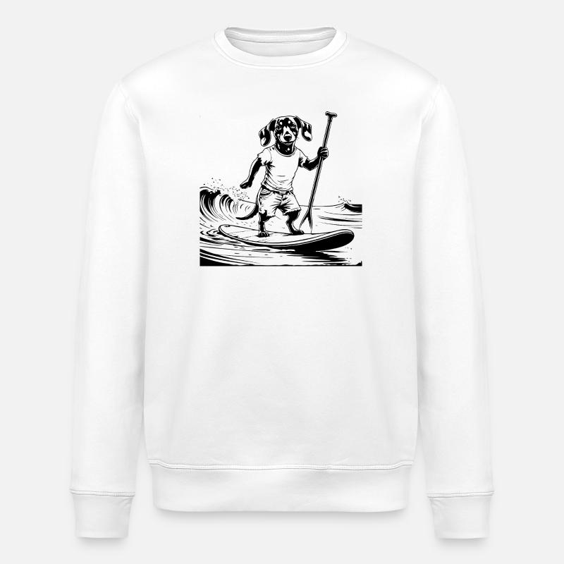 SUP SURF - Sweat bio ROLLER Stanley/Stella Unisexe - blanc