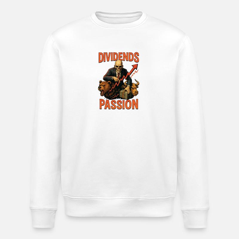 Dividendes Passion Marché boursier - Sweat bio ROLLER Stanley/Stella Unisexe - blanc
