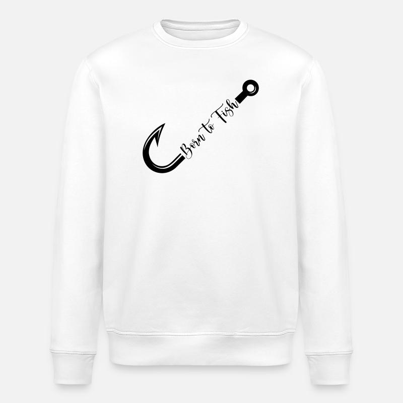 Né pour la conception d’hameçons - Sweat bio ROLLER Stanley/Stella Unisexe - blanc