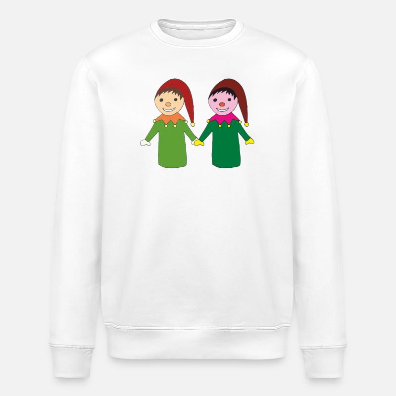 Fröhliche kasperl freunde - Stanley/Stella Unisex Bio-Sweatshirt ROLLER - Weiß