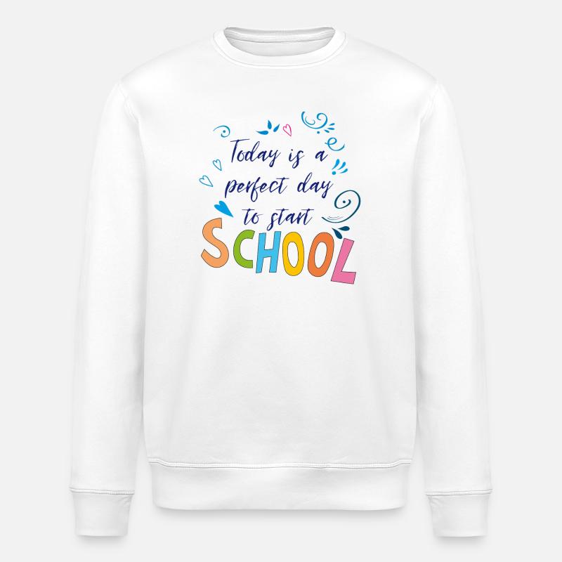 School Time - Stanley/Stella Unisex Bio-Sweatshirt ROLLER - Weiß