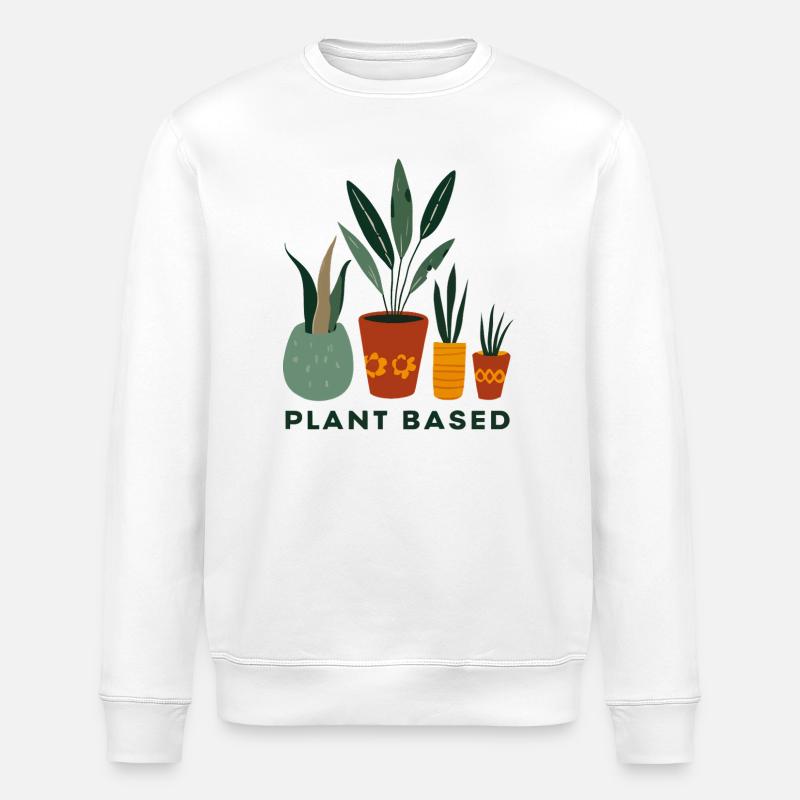 Pflanzliche Freunde Töpfe - Stanley/Stella Unisex Bio-Sweatshirt ROLLER - Weiß