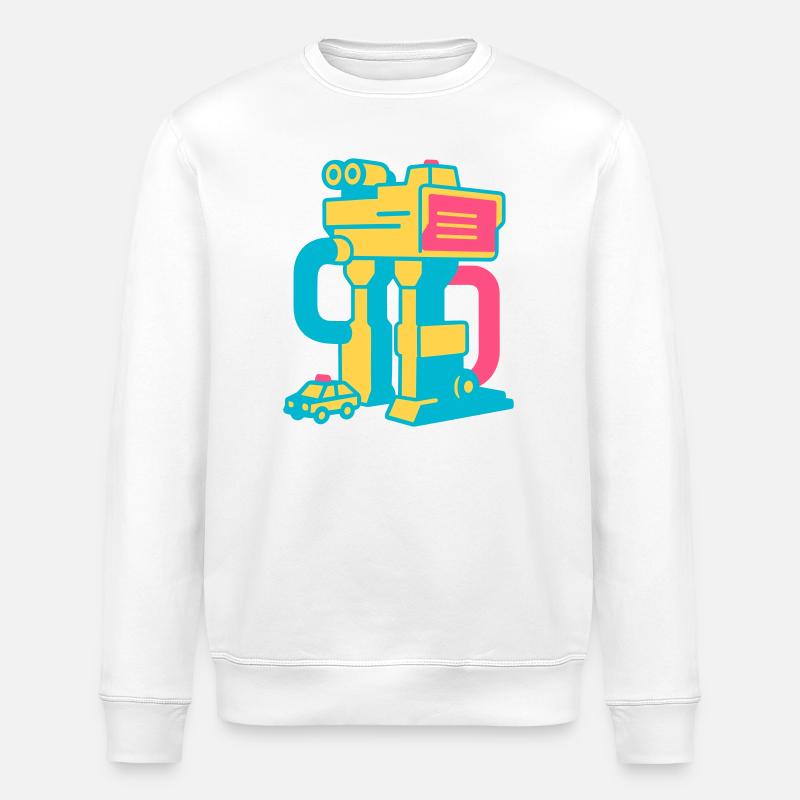 Pop Art Toy Set - Stanley/Stella Unisex Bio-Sweatshirt ROLLER - Weiß