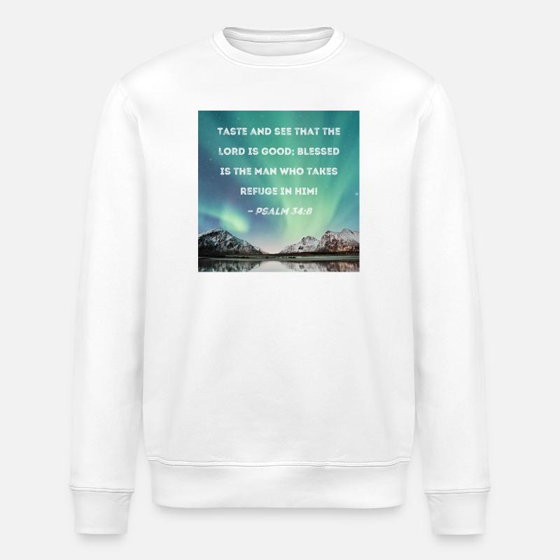 19_Psa_034_008 - Stanley/Stella ROLLER Unisex Organic Sweatshirt - white