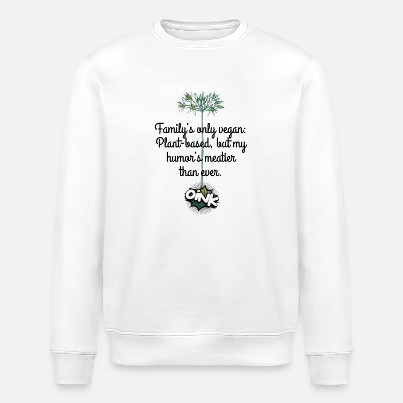 Oink, wenn du Veganer bist - Stanley/Stella Unisex Bio-Sweatshirt ROLLER - Weiß