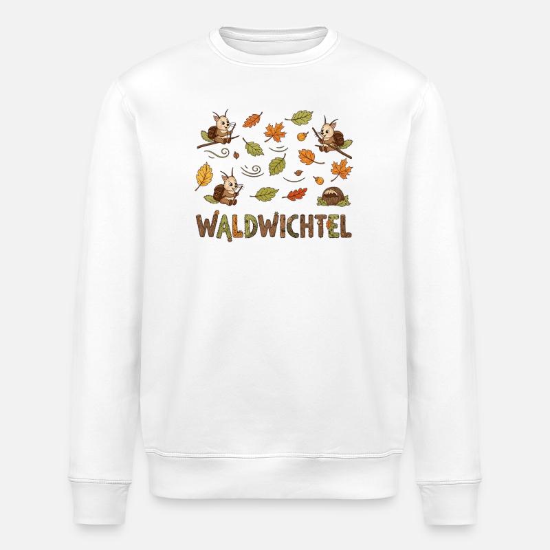 Nain de forêt - Sweat bio ROLLER Stanley/Stella Unisexe - blanc