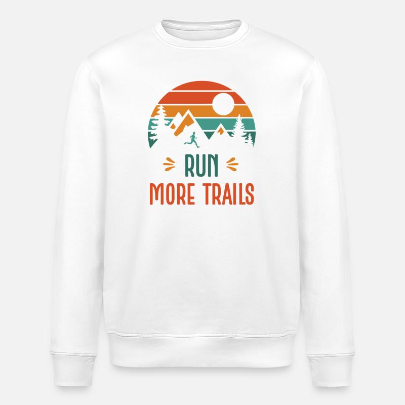 Courez plus de sentiers - Sweat bio ROLLER Stanley/Stella Unisexe - blanc