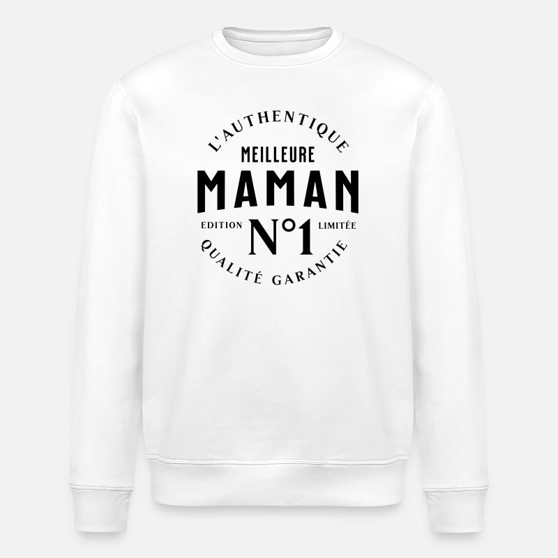 Meilleure Maman - Sweat bio ROLLER Stanley/Stella Unisexe - blanc