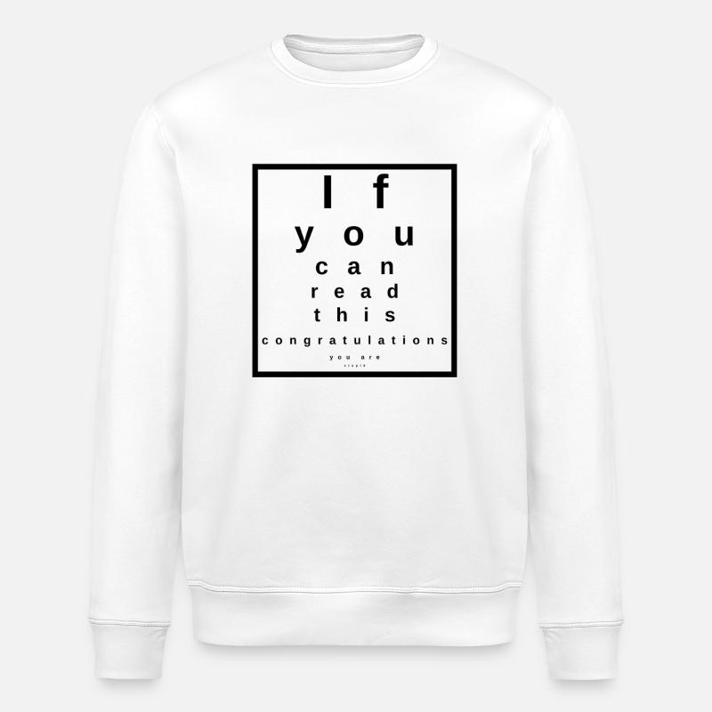 Test oculaire - Sweat bio ROLLER Stanley/Stella Unisexe - blanc