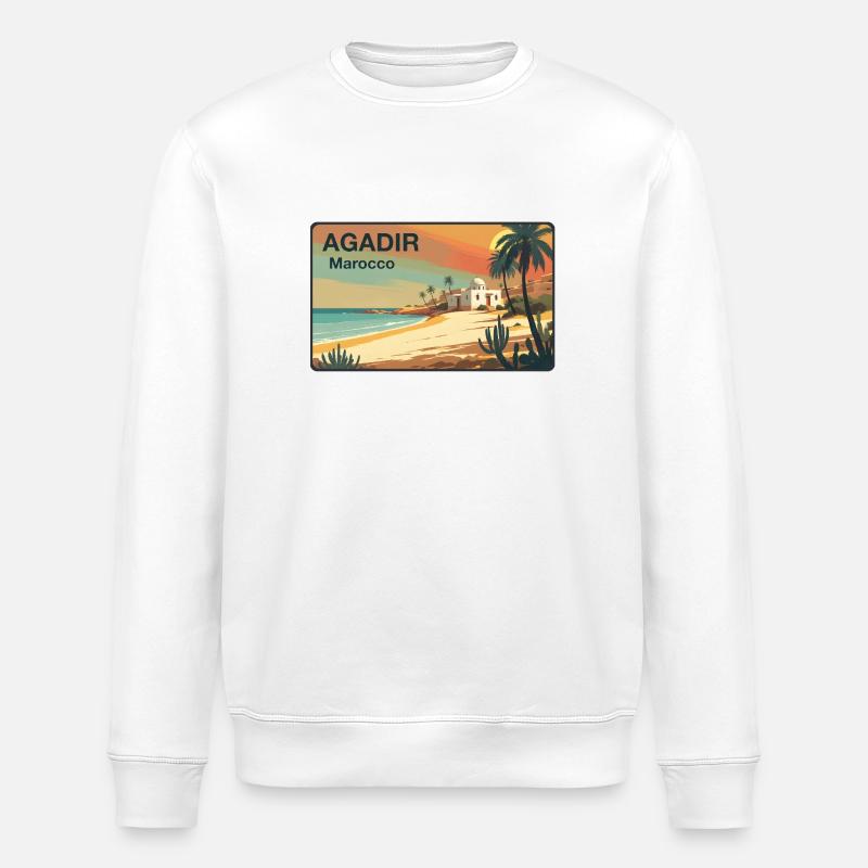 Agadir - Stanley/Stella Unisex Bio-Sweatshirt ROLLER - Weiß