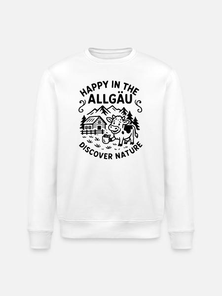happyallgaeu - Stanley/Stella ROLLER Unisex Organic Sweatshirt - white