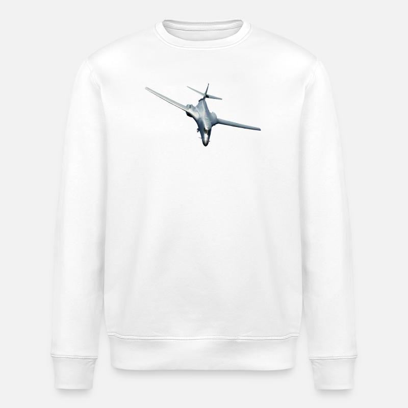 B-1B Lancer - Stanley/Stella ROLLER Unisex Organic Sweatshirt - white