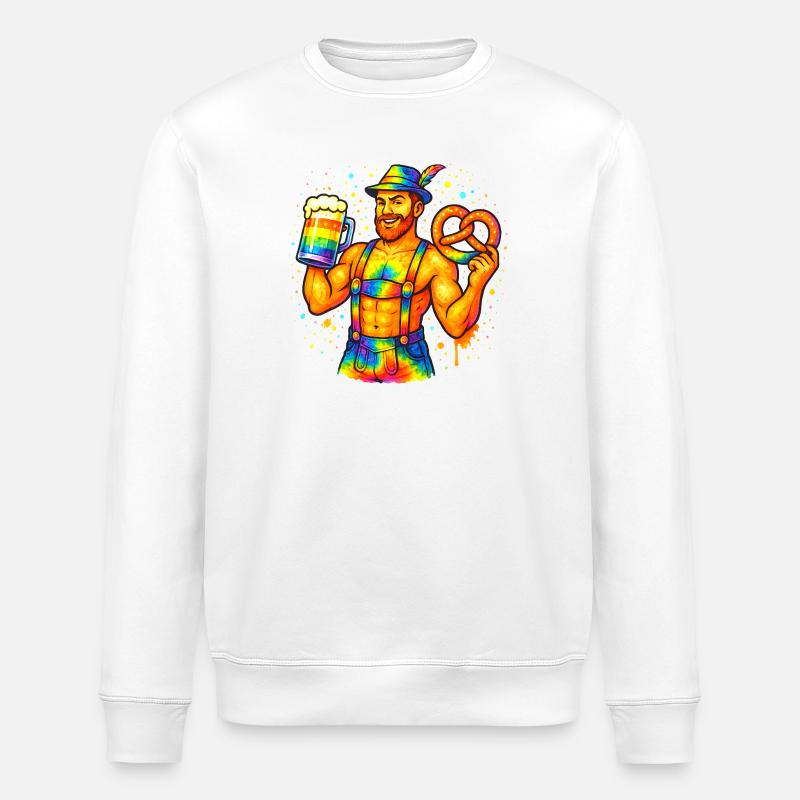 Fierté bavaroise - Sweat bio ROLLER Stanley/Stella Unisexe - blanc