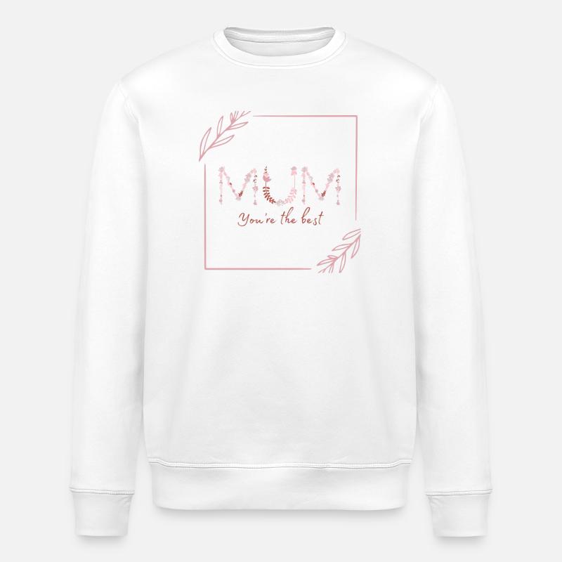 Liebevoller Muttertochter Spruch - Stanley/Stella Unisex Bio-Sweatshirt ROLLER - Weiß