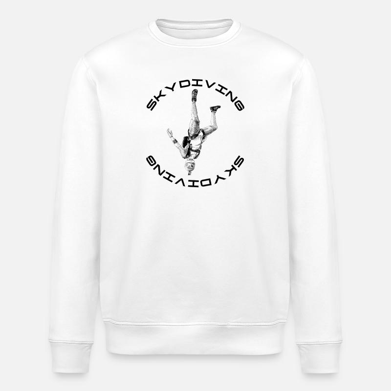 Skydiving - Stanley/Stella Unisex Bio-Sweatshirt ROLLER - Weiß
