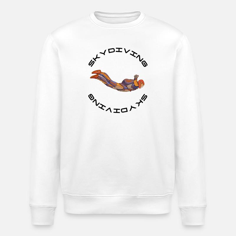 Skydiver - Stanley/Stella ROLLER Unisex Organic Sweatshirt - white