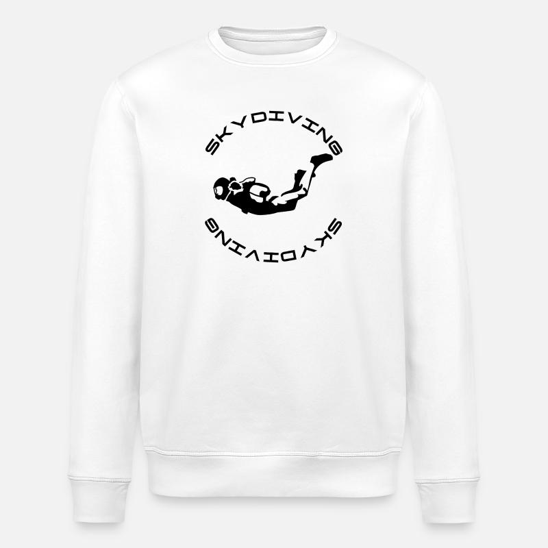 Skydiver - Stanley/Stella ROLLER Unisex Organic Sweatshirt - white