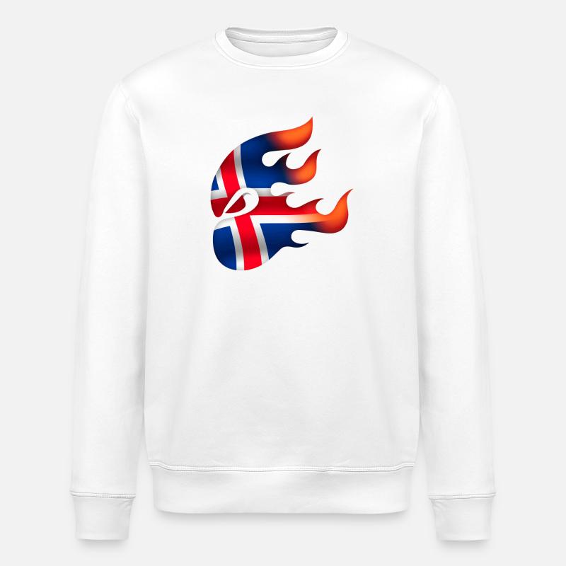Drapeau de l’Islande - Islande - Ninja - Sweat bio ROLLER Stanley/Stella Unisexe - blanc