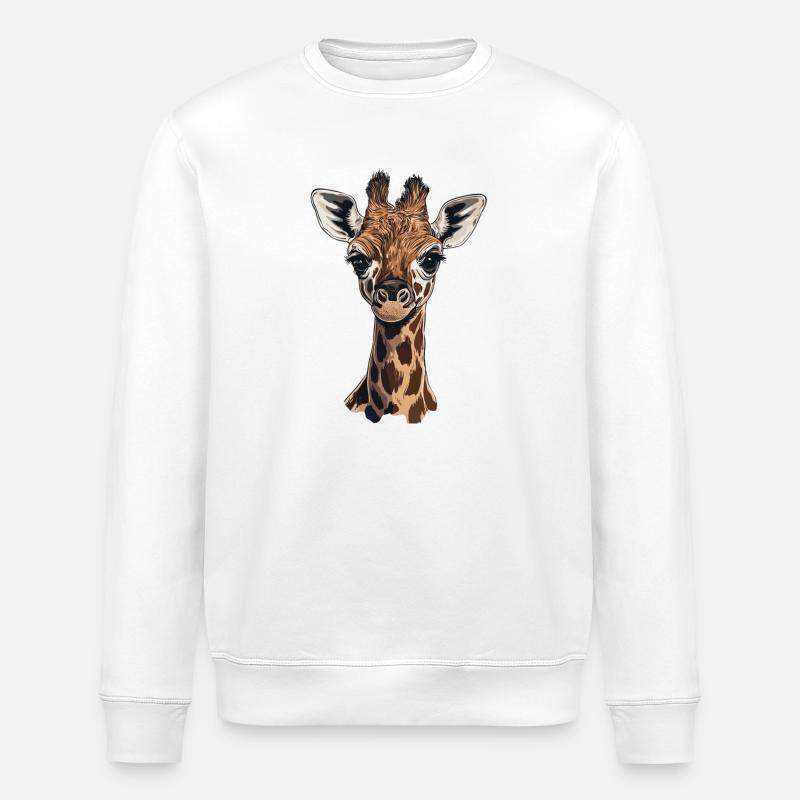 Girafe - Sweat bio ROLLER Stanley/Stella Unisexe - blanc