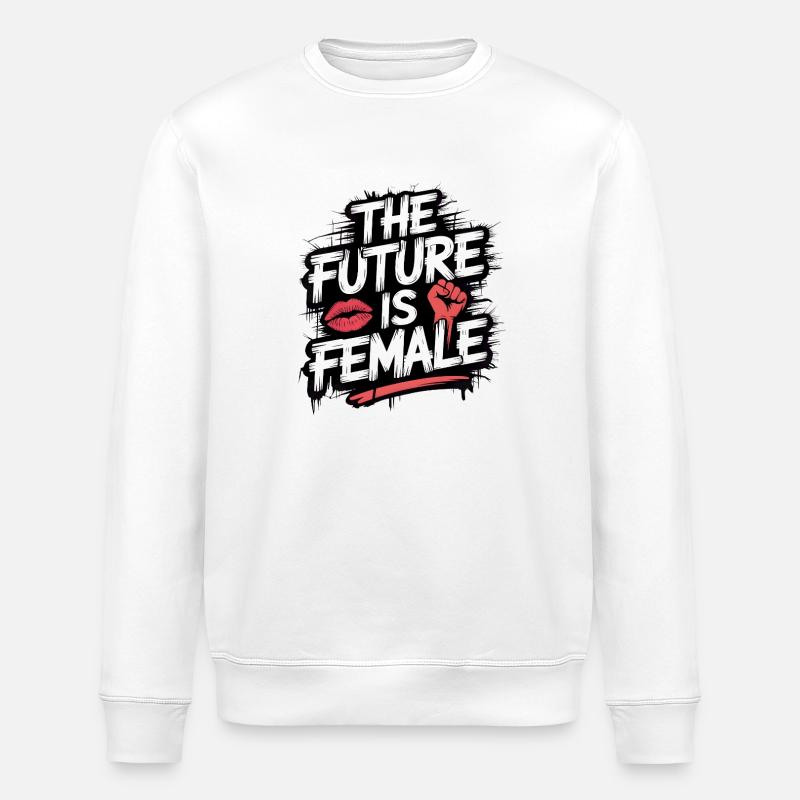 Weiblich ist die Zukunft - Stanley/Stella Unisex Bio-Sweatshirt ROLLER - Weiß