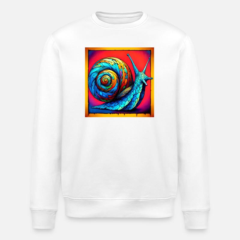 Escargot - Sweat bio ROLLER Stanley/Stella Unisexe - blanc