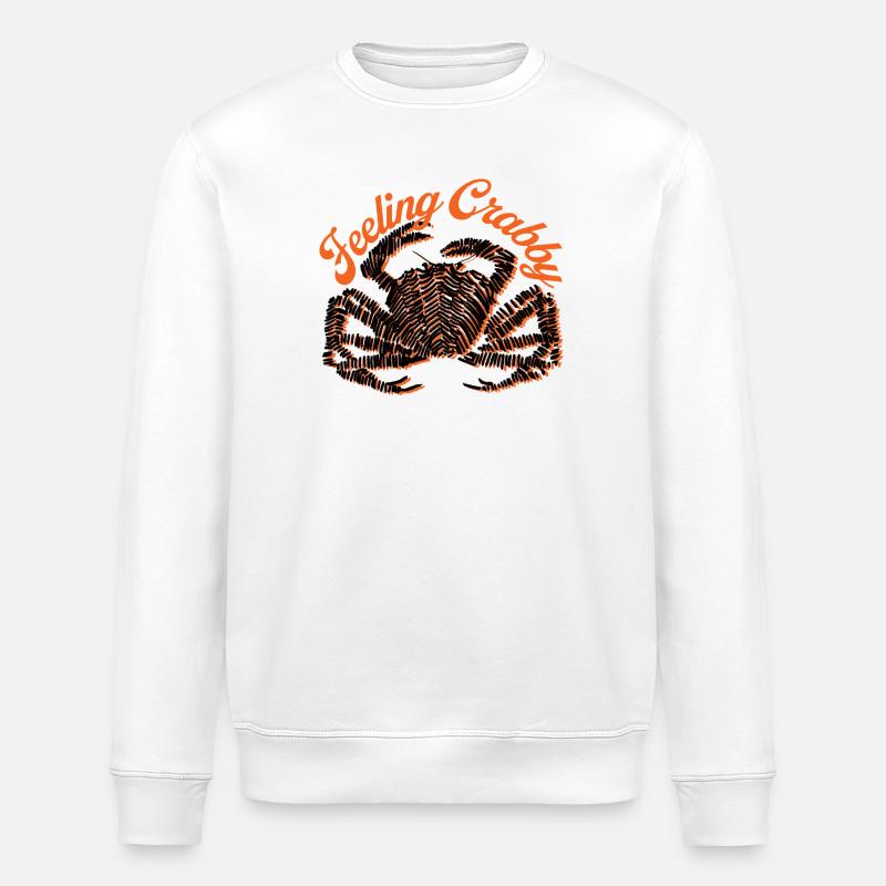 FEELING CRABBY - Sweat bio ROLLER Stanley/Stella Unisexe - blanc