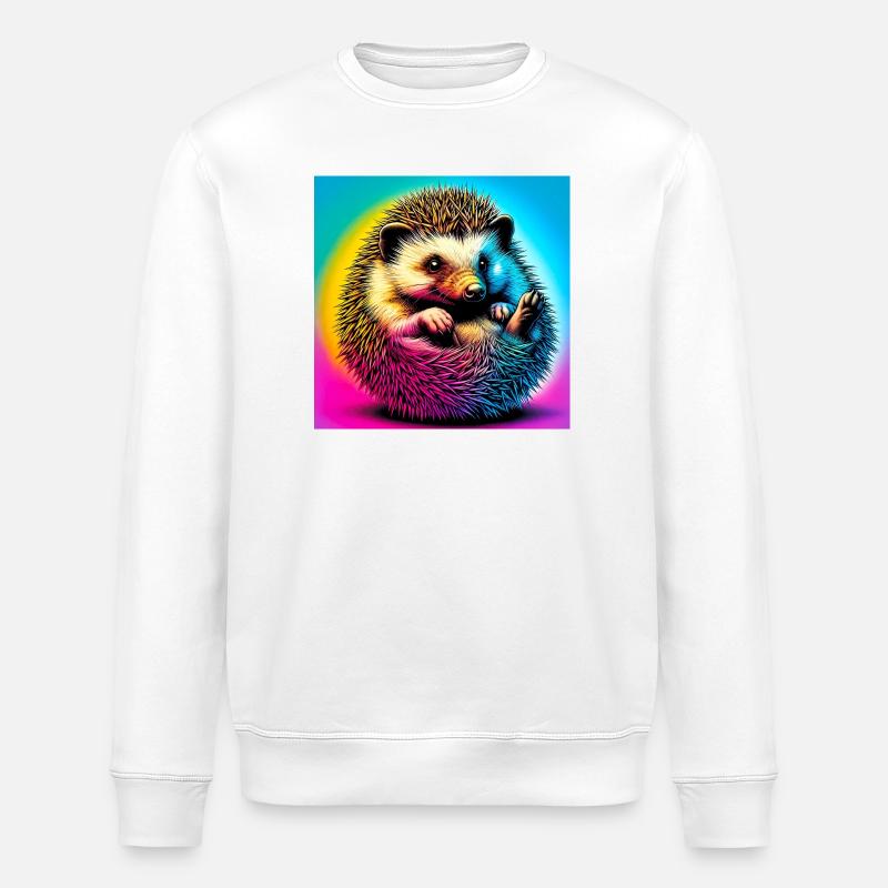 hérisson - Sweat bio ROLLER Stanley/Stella Unisexe - blanc