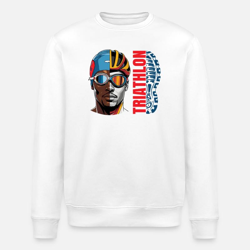 Triathlon - Stanley/Stella Unisex Bio-Sweatshirt ROLLER - Weiß