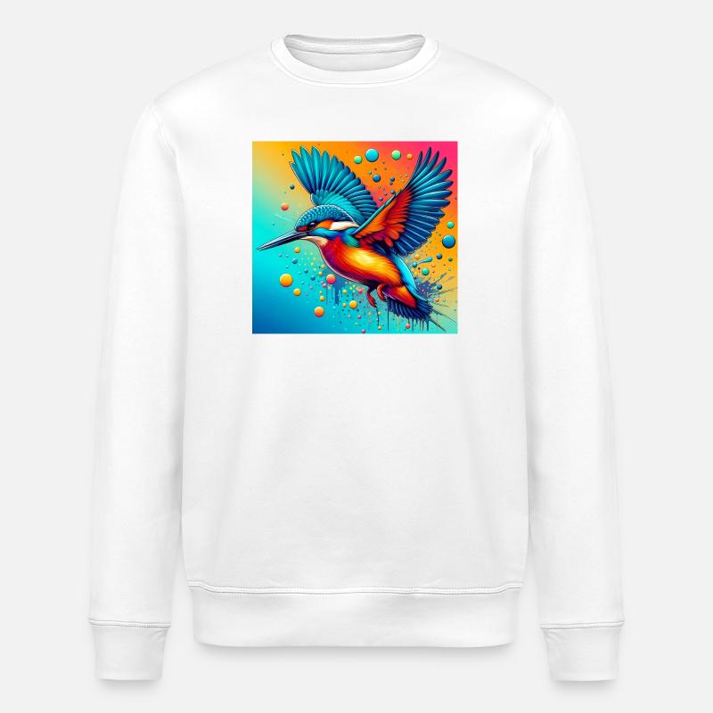 Eisvogel - Stanley/Stella Unisex Bio-Sweatshirt ROLLER - Weiß