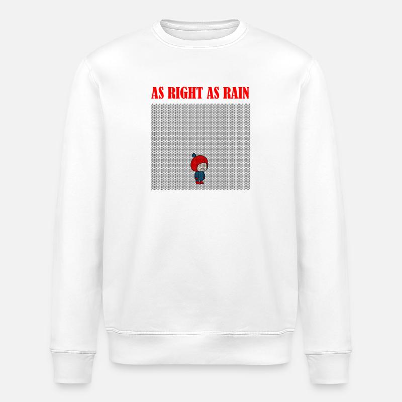 As_right_as_rain - Stanley/Stella Unisex Bio-Sweatshirt ROLLER - Weiß