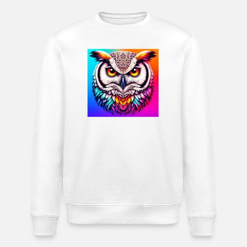 hibou - Sweat bio ROLLER Stanley/Stella Unisexe - blanc
