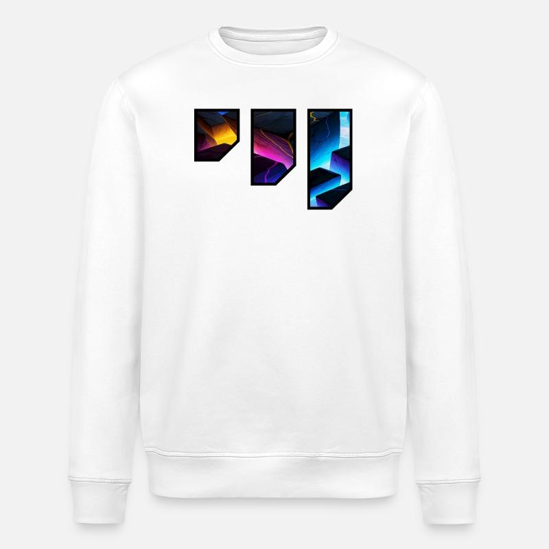 Lebendige geometrische Canyon-Kunst - Stanley/Stella Unisex Bio-Sweatshirt ROLLER - Weiß