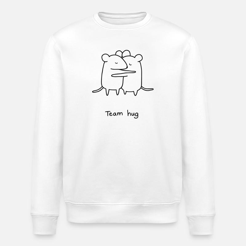 Team hug - Stanley/Stella ROLLER Unisex Organic Sweatshirt - white
