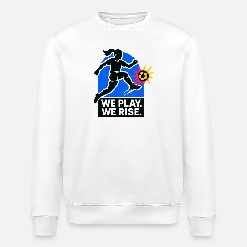 Nous jouons. Nous nous levons. - Sweat bio ROLLER Stanley/Stella Unisexe - blanc