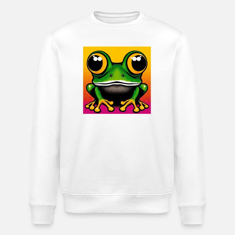 Frosch - Stanley/Stella Unisex Bio-Sweatshirt ROLLER - Weiß