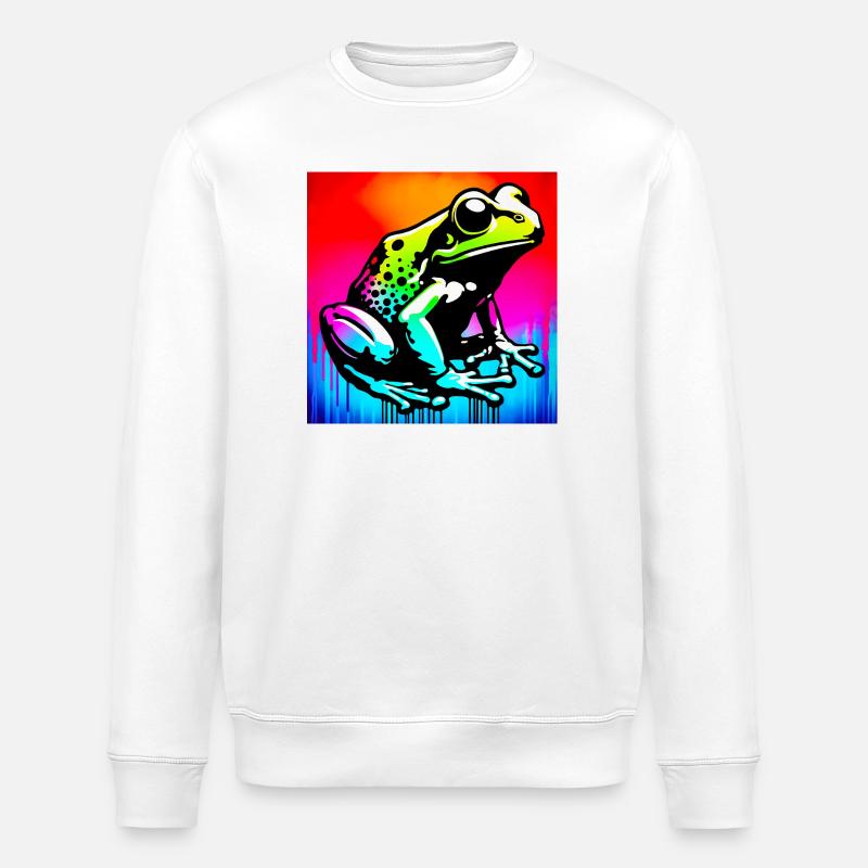 Frosch - Stanley/Stella Unisex Bio-Sweatshirt ROLLER - Weiß